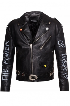 Biker jacket with lettering, zdjęcie 1 Biker jacket with lettering od Balenciaga